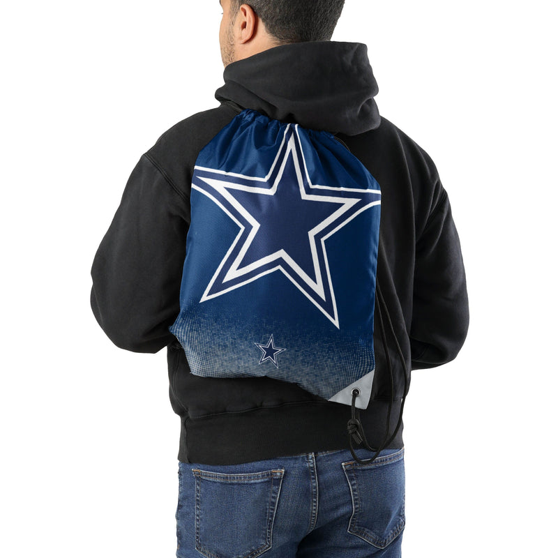 Dallas Cowboys NFL Gradient Drawstring Backpack - Main Image