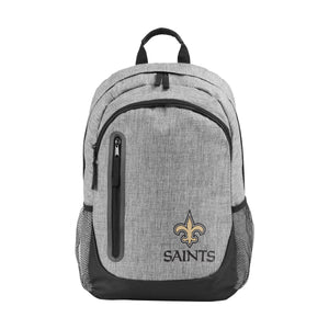 New Orleans Saints NFL Heather Grey Bold Color Backpack