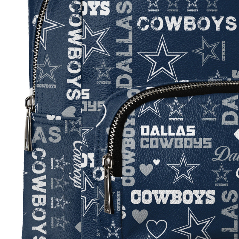 Dallas Cowboys (Blue): Logo Pattern Officially Licensed NFL