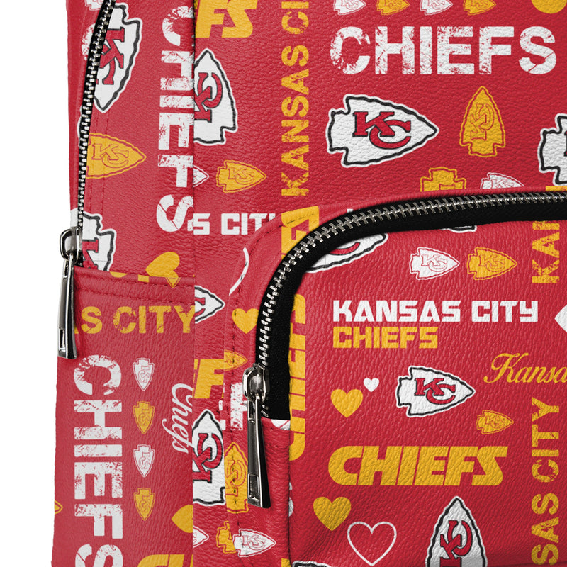 kansas city chiefs mini backpack Kansas City Chiefs NFL Logo Love Mini Backpack