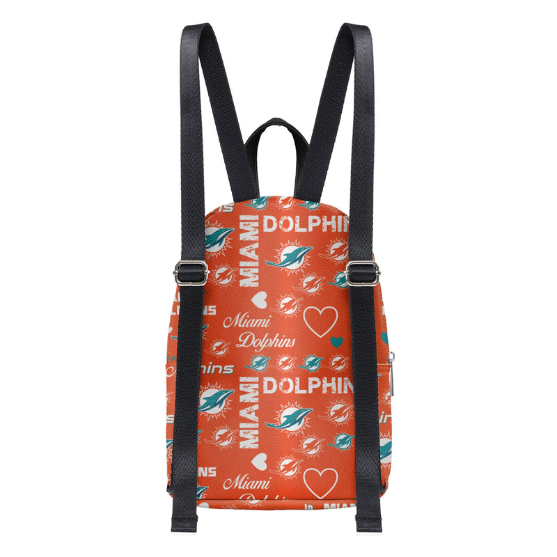 Miami Dolphins NFL Logo Love Mini Backpack