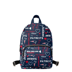 New England Patriots NFL Logo Love Mini Backpack