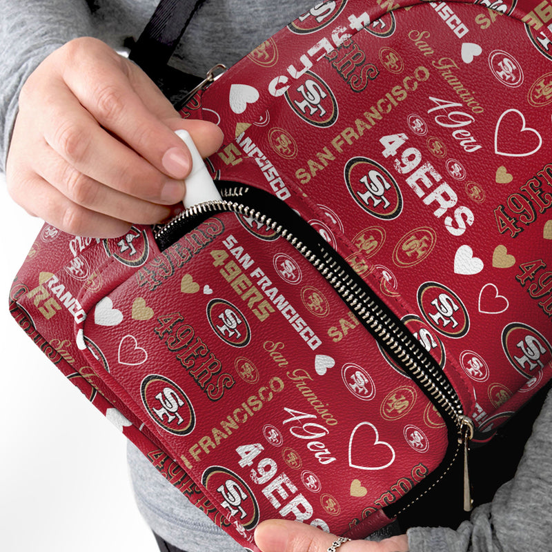 San Francisco 49ers NFL Logo Love Mini Backpack San Francisco 49ers NFL Logo Love Mini Backpack