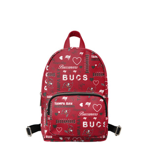 Tampa Bay Buccaneers NFL Logo Love Mini Backpack