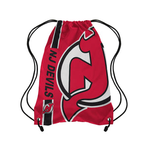 New Jersey Devils NHL Big Logo Drawstring Backpack