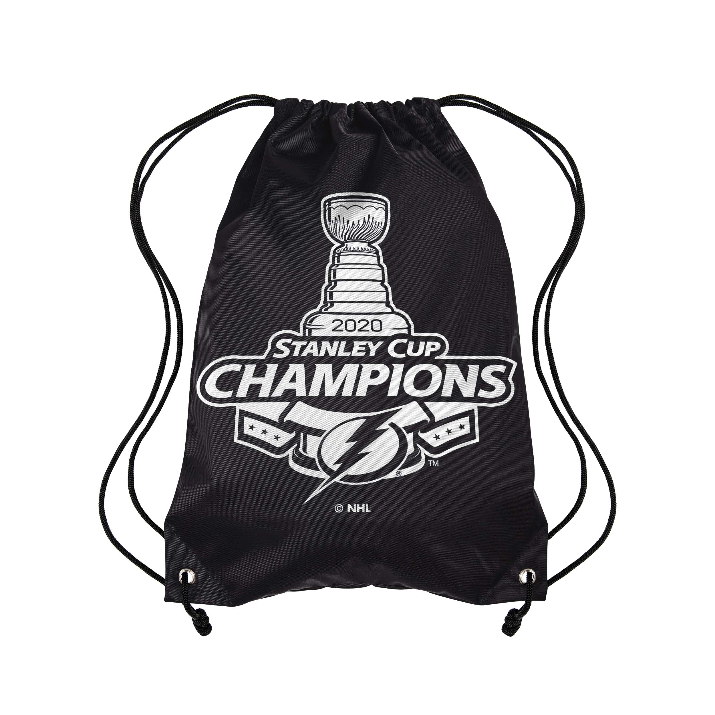 Tampa Bay Lightning Stanley Cup Back to Back Champions Laptop Backpack Navy  Trim