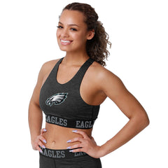 Eagles Fan Women Sports Bra Midnight Green Black|nfl eagles Sports Bra