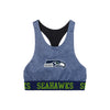 Seattle Seahawks NFL Womens Team Color Static Sports Bra