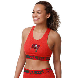 Tampa Bay Buccaneers NFL Womens Team Color Static Sports Bra