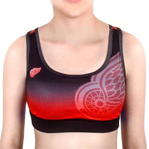 Detroit Red Wings NHL Gradient Sports Bra