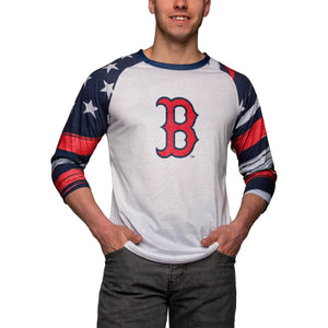 Boston Red Sox MLB Mens Americana Raglan T-Shirt