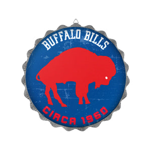 Buffalo Bills NFL Retro Bottle Cap Wall Sign