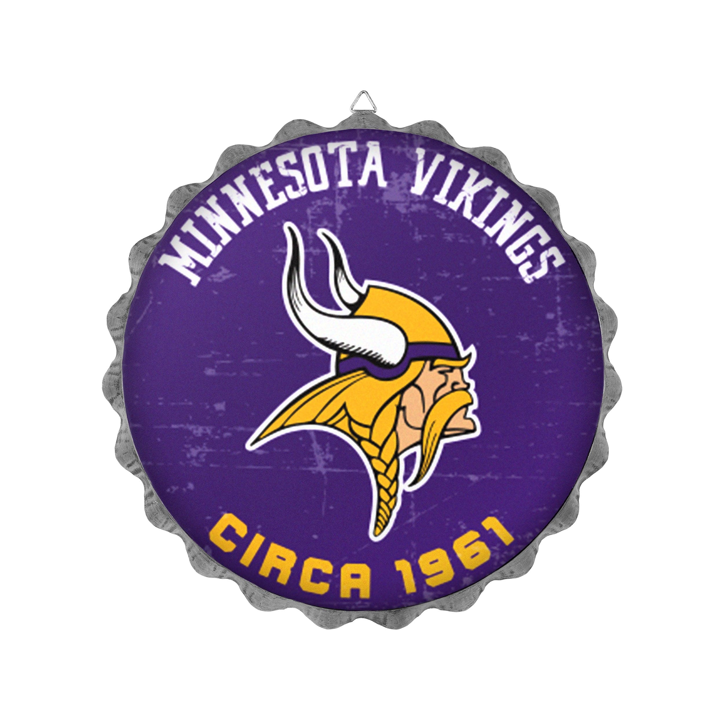 Officially Licensed NFL Minnesota Vikings Distressed State w/ Logo