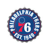 Philadelphia 76ers NBA Bottle Cap Wall Sign