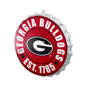 Georgia Bulldogs NCAA Bottle Cap Wall Sign