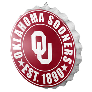 Oklahoma Sooners NCAA Bottle Cap Wall Sign
