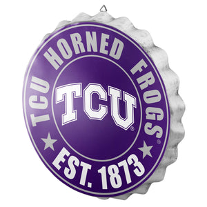 TCU Horned Frogs NCAA Bottle Cap Wall Sign