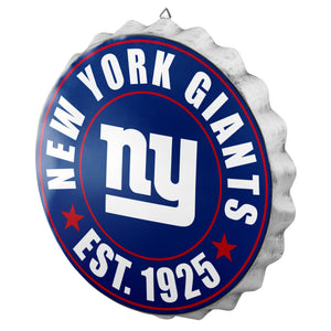 New York Giants NFL Bottle Cap Wall Sign