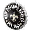 New Orleans Saints NFL Bottle Cap Wall Sign
