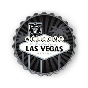Las Vegas Raiders NFL City Series Bottle Cap Wall Sign