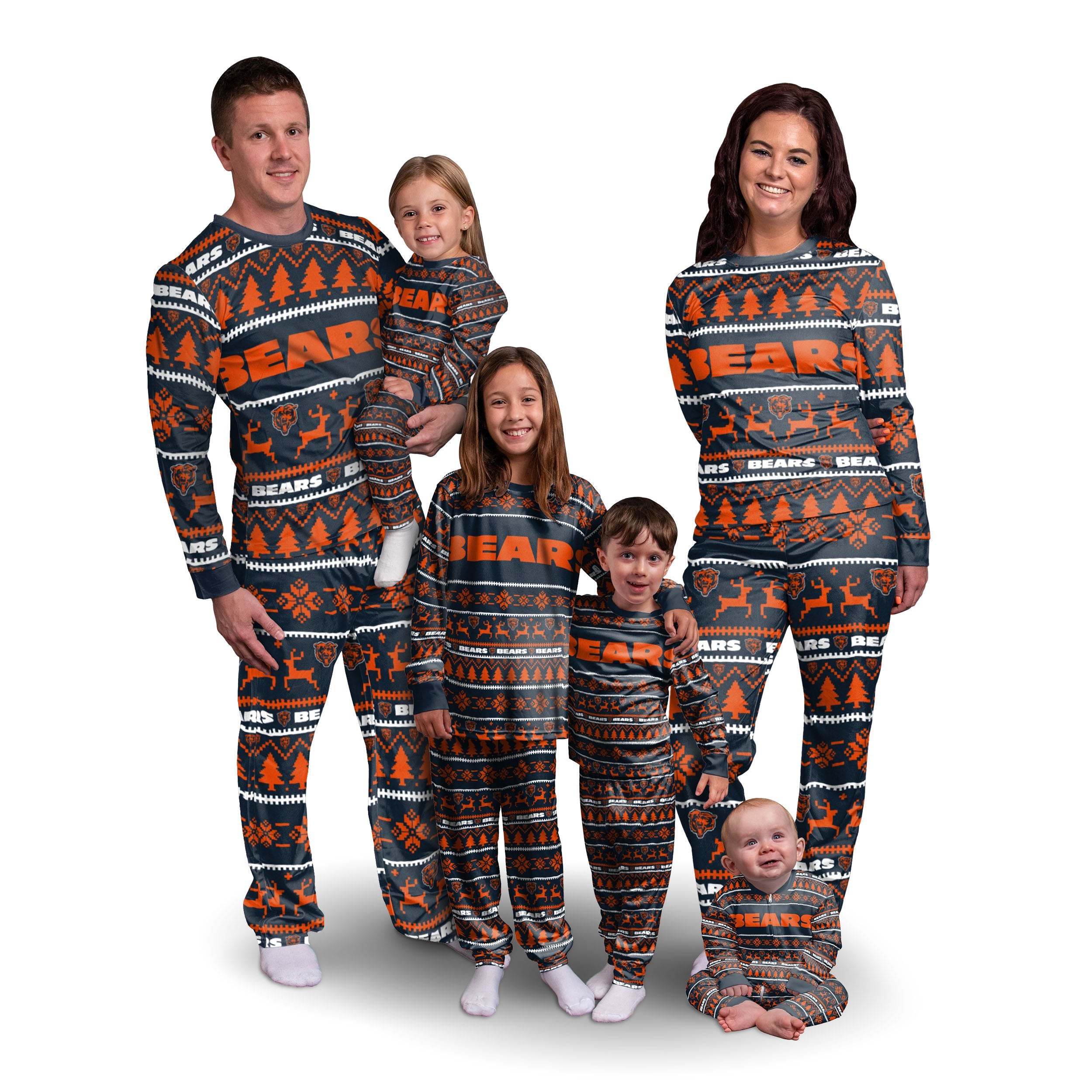 Carolina Panthers NFL Family Holiday Pajamas