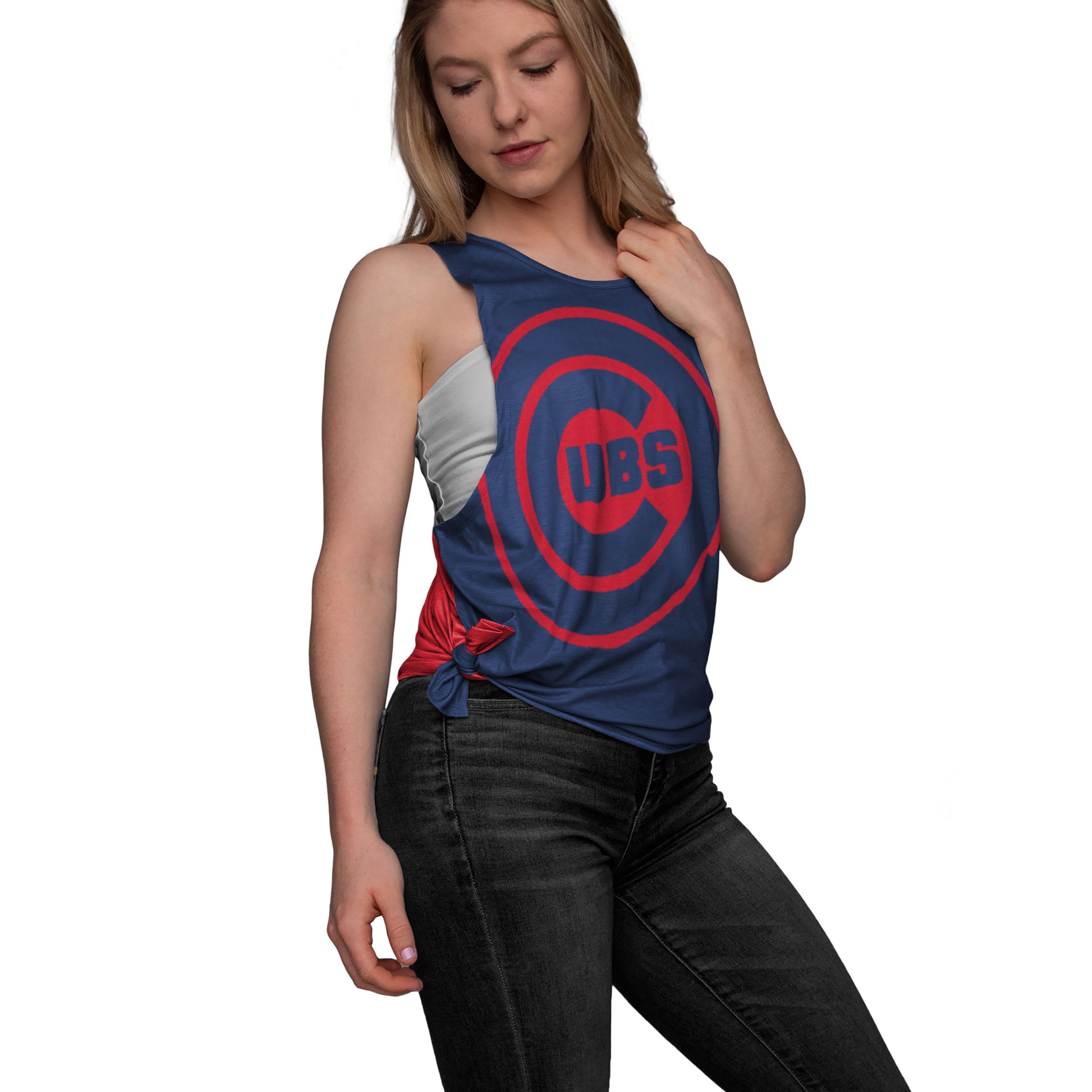 Chicago Cubs MLB Womens Tie-Breaker Sleeveless Top