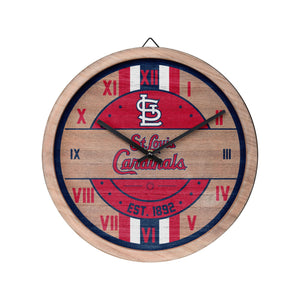 St Louis Cardinals MLB Barrel Wall Clock
