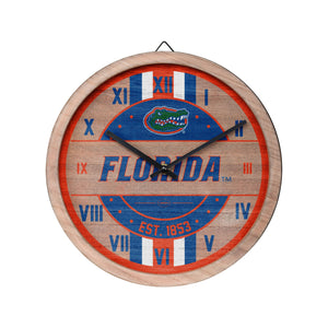 Florida Gators NCAA Barrel Wall Clock