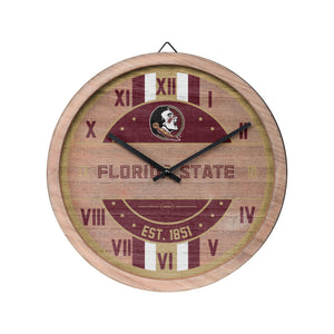 Florida State Seminoles NCAA Barrel Wall Clock
