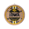 Iowa Hawkeyes NCAA Barrel Wall Clock