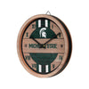 Michigan State Spartans NCAA Barrel Wall Clock