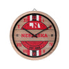 Nebraska Cornhuskers NCAA Barrel Wall Clock