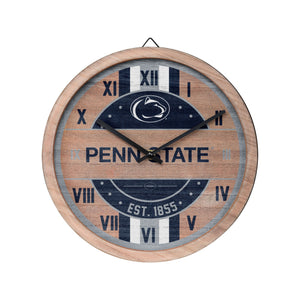 Penn State Nittany Lions NCAA Barrel Wall Clock