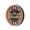 Miami Hurricanes NCAA Barrel Wall Clock