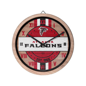 Atlanta Falcons NFL Barrel Wall Clock