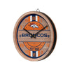 Denver Broncos NFL Barrel Wall Clock