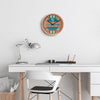 Miami Dolphins NFL Barrel Wall Clock