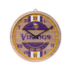 Minnesota Vikings NFL Barrel Wall Clock