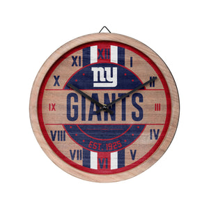 New York Giants NFL Barrel Wall Clock
