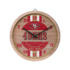 San Francisco 49ers NFL Barrel Wall Clock