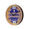 Los Angeles Rams NFL Barrel Wall Clock