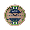 Seattle Seahawks NFL Barrel Wall Clock