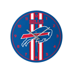 Buffalo Bills NFL Team Stripe Clock