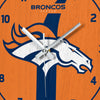 Denver Broncos NFL Team Stripe Clock