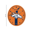 Denver Broncos NFL Team Stripe Clock