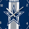 Dallas Cowboys NFL Team Stripe Clock