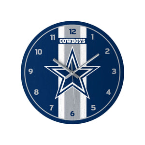Dallas Cowboys NFL Team Stripe Clock