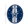 Dallas Cowboys NFL Team Stripe Clock