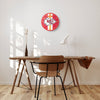 Kansas City Chiefs NFL Team Stripe Clock