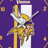 Minnesota Vikings NFL Team Stripe Clock